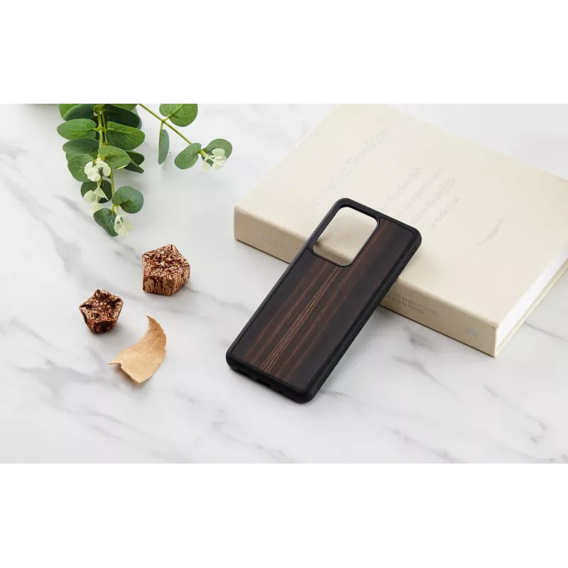 Telefona maciņš man and wood Galaxy S20 Ultra melnkoka melns — aizsargājošs viedtālruņa pārvalks
