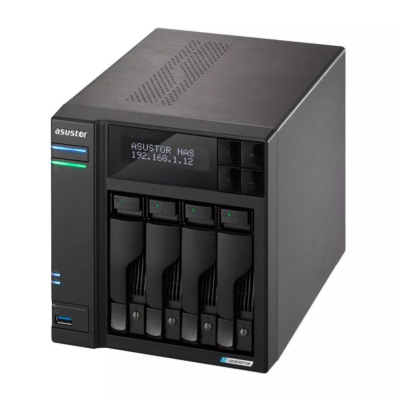 Asustor LOCKERSTOR 4 Gen2 (AS6704T) NAS galddators Intel® Celeron® N N5105 4 GB DDR4 0 TB ADM Melns