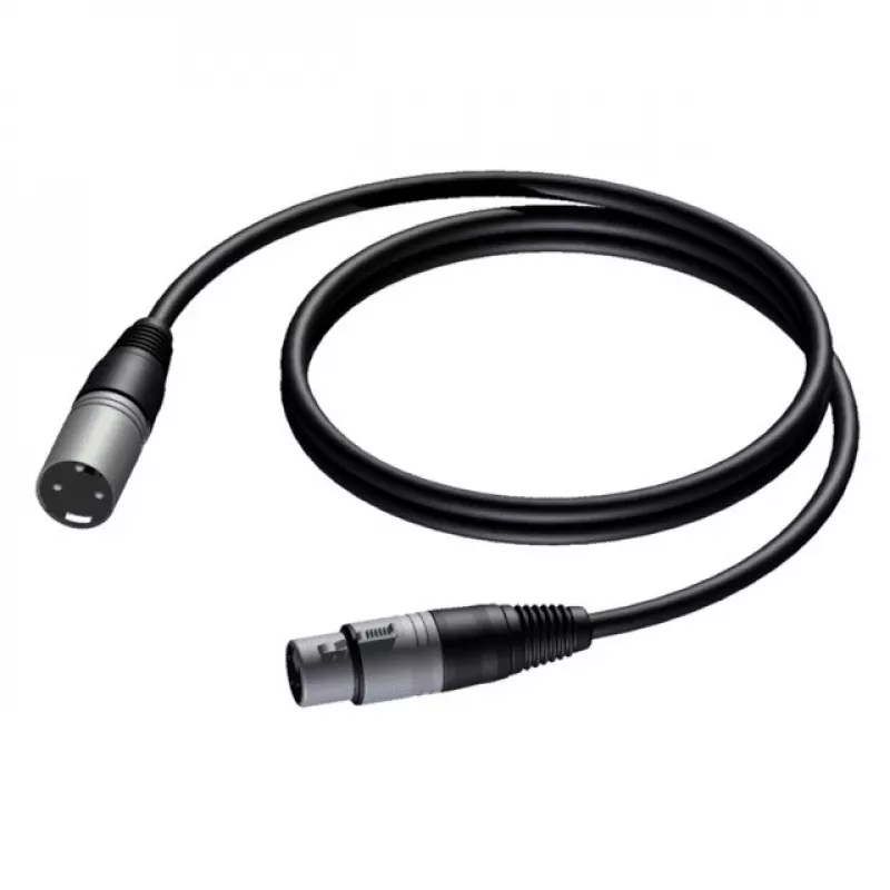 Kabelis XLR vīrišķais-XLR sievišķais 1M