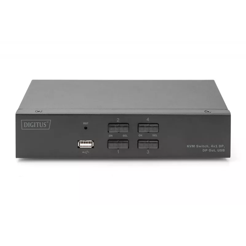 KVM slēdzis Digitus DS-12891 4x1 DP USB 4K Ultra HD