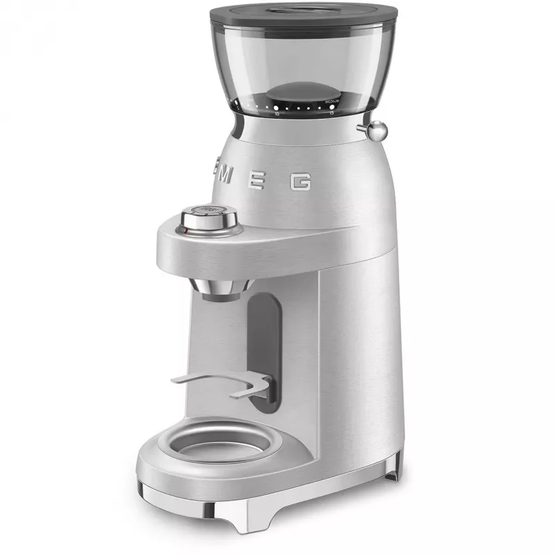 SMEG Coffee Grinder 50s Style CGF02SSEU *Sudraba*