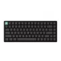 Mehāniskā bezvadu tastatūra Keychron K2 — kompakta 84 taustiņu melna, Bluetooth un USB‑C, RGB fona apgaismojums