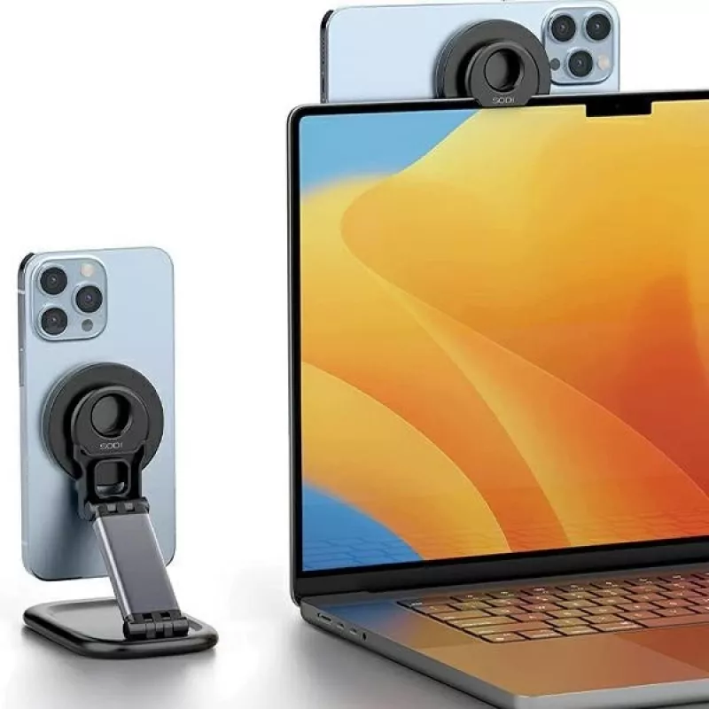 Magnētiskais statīvs SODI BM-310 melns MagSafe mobilajām ierīcēm