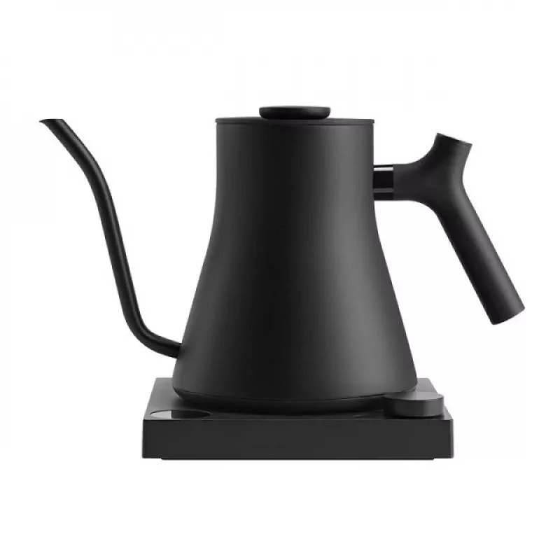 Electric kettle FELLOW 1L 1200W Matte Melns — 0,9 L tvertne, regulējama 40–100°C, nerūsējošā tērauda filtrs un korpuss