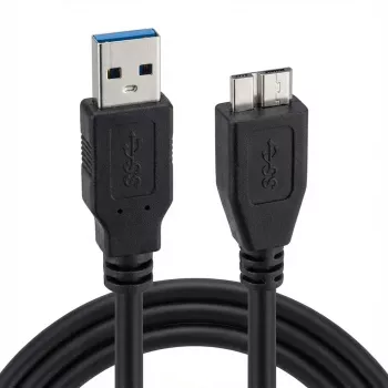 ROLINE - USB kabelis - 9 kontaktu USB Type A (vīr.) - 10 kontaktu Micro-USB Type B (vīr.) - 15 cm (USB 3.0) - Melns (11.02.8876)