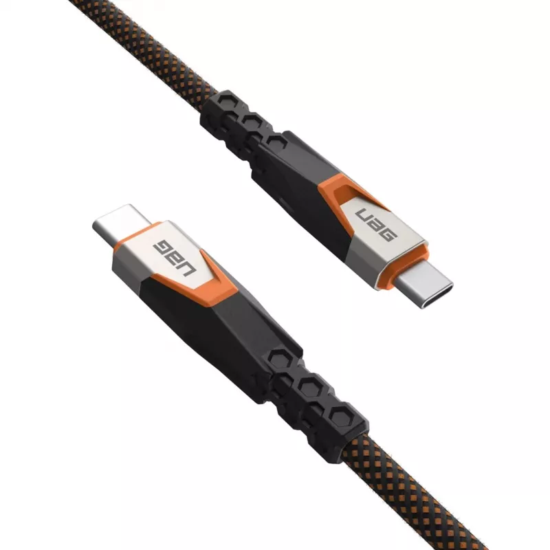 USB-C uz USB-C kabelis C2G 9B4415114097 USB 3.2 Gen 2x2 0,75 m — melns/oranžs