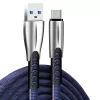 ColorWay USB Type-C kabelis (cinka sakausējums) 2,4A, 1 m | CW-CBUC012-BL