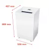 Papīra smalcinātājs HSM Pure 630 daļiņu griezums 31 cm 700 W balts