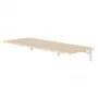 Pie sienas stiprināms salokāms plaukts MACLEAN MC-128 WD 100×40 cm ar koka apdari
