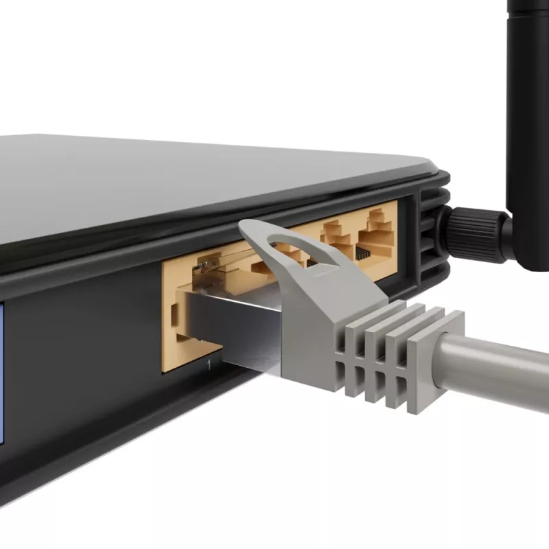 Ethernet ielāpu vads Extralink Cat 5e UTP, 10 m, RJ-45–RJ-45, pelēks