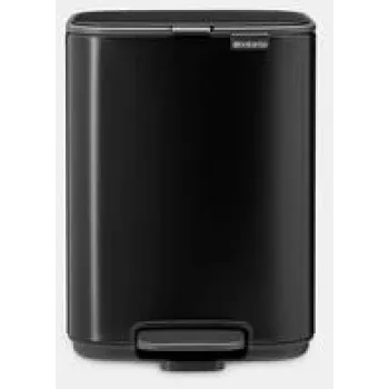Pedal Bin BRABANTIA Bo 4L, melns matēts, 4 L ietilpība, vadāms ar pedāli