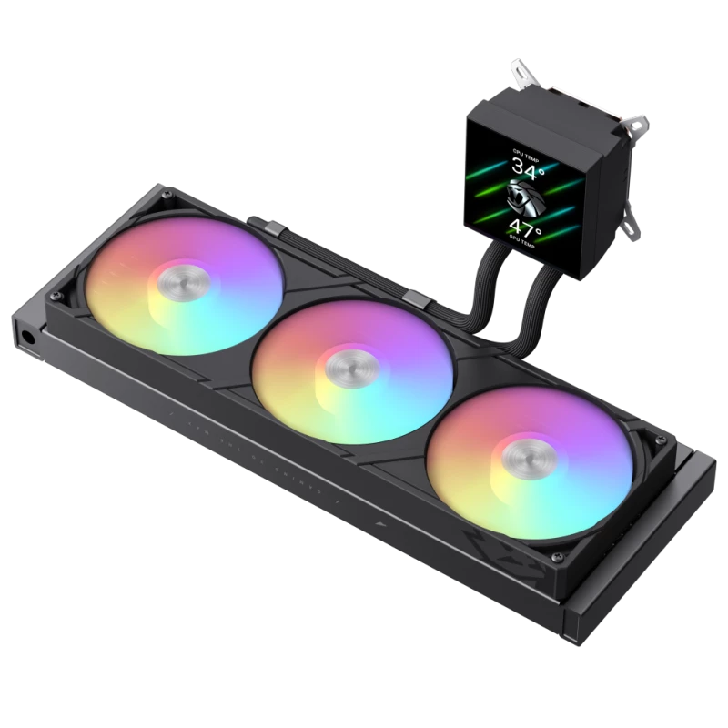 Gamemax CPU šķidruma dzesētājs | GLACIER 360 LCD BK | Intel, AMD