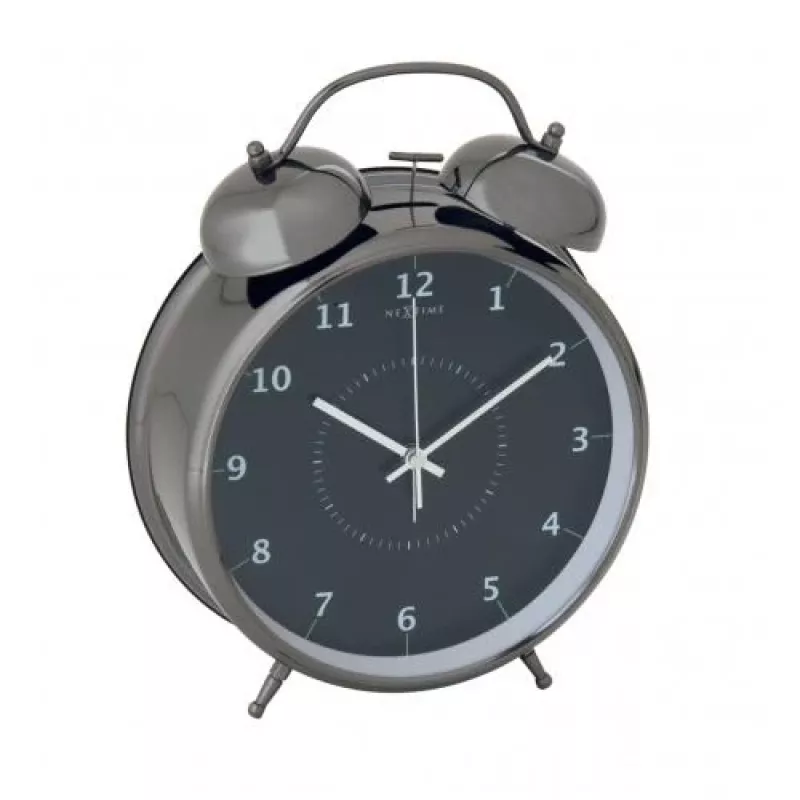 NeXtime klok 5113zw Wake Up Alarm, 23x30, melns/tirkīza