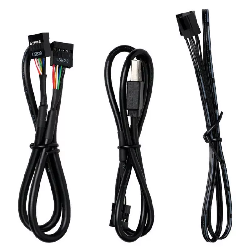 USB un PWM centrmezgls Lian Li EDGE HUB EG-HUB01B — 4× USB, 6× PWM ventilatora pieslēgvietas