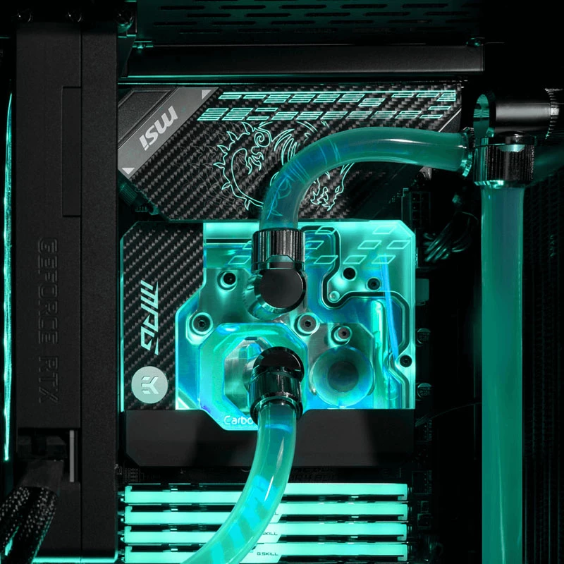 Ūdens bloks EK Water Blocks Akrils Misiņš Melns Sudrabs