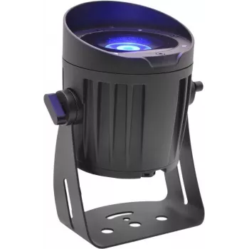 EUROLITE āra LED prožektors 15W RGBW QuickDMX ar zemes smaili