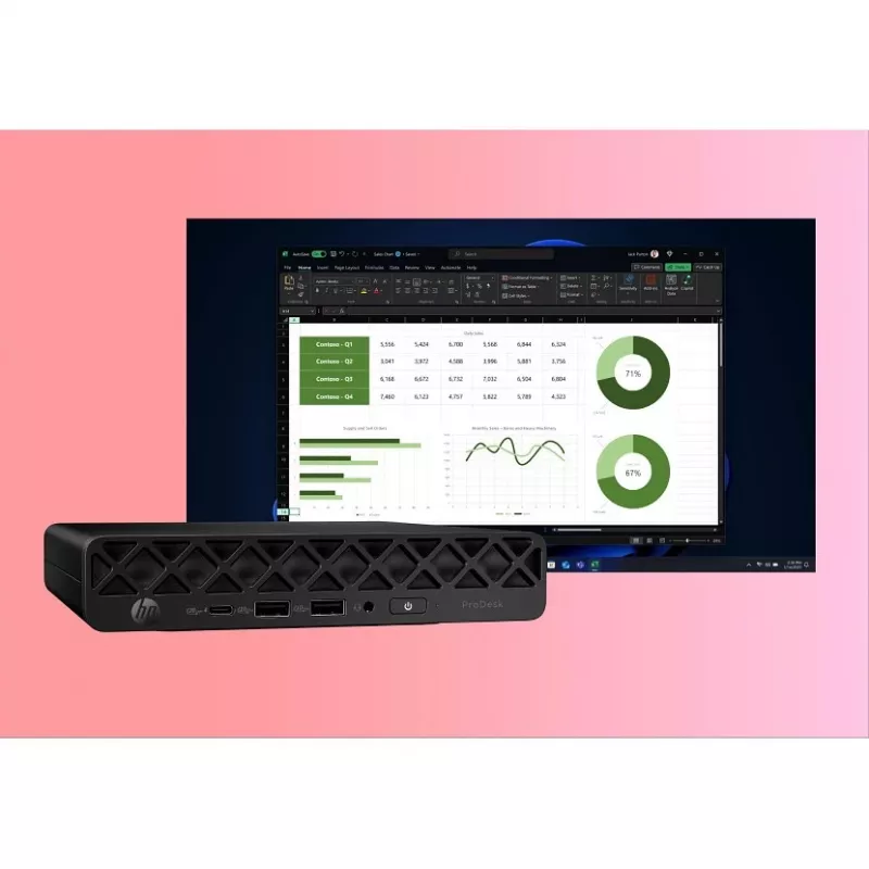 Dators HP PRODESK 4 MINI G1I U7-265T 4GB 500GB integrēta grafika Windows 10