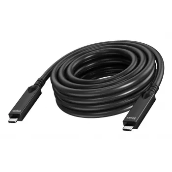 Vision - USB kabelis - 24 kontaktu USB-C (vīr.) uz 24 kontaktu USB-C (vīr.) - USB 3.2 Gen 1 / DisplayPort 2.1 - 3 A - 10,0 m - aktīvais optiskais kabelis (AOC), USB strāvas padeve (60 W), 4K 60 atbalsts