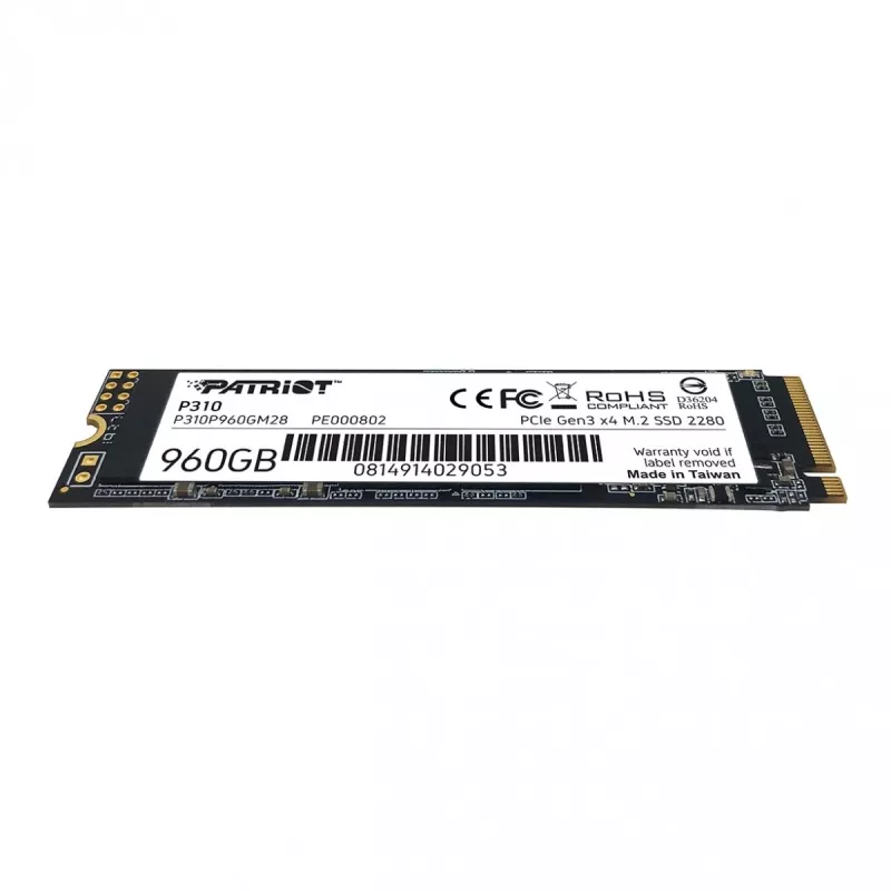 SSD disks Patriot Memory 960GB M.2 PCI Express 4.0 NVMe P310P960GM28