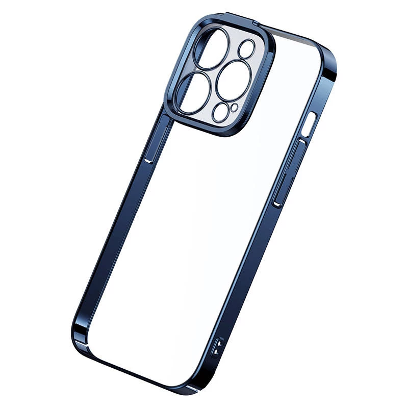 Aizsargapvalks Baseus iPhone 14 Pro — caurspīdīgs, spīdīgi zils