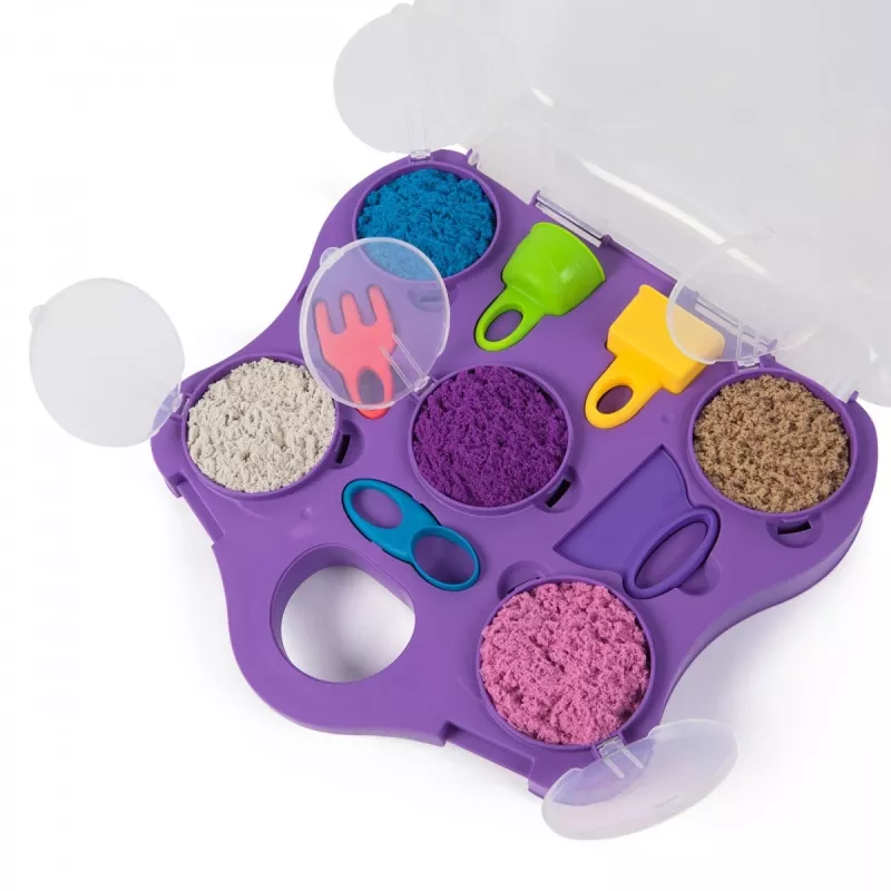 Kinetic Sand Castle Case - Lime zaļa
