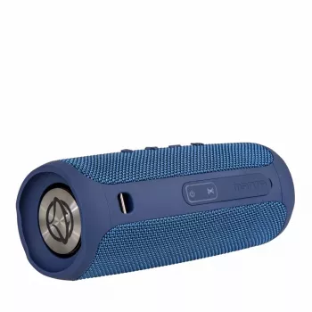 Pārnēsājams skaļrunis MANTA SPK130GO BT — Bluetooth 5.0, TWS, FM, 10W RMS, uzlādējams (melns, 8×8×19 cm)