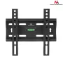 TV sienas stiprinājums MACLEAN MC-777 televizoriem 13 collas–42 collas, līdz 35 kg, VESA 75x75–200x200, metāls, melns