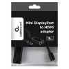 Gembird A-MDPM-HDMIF-02 video kabeļa adapteris Mini DisplayPort HDMI Type A (standarta) melns