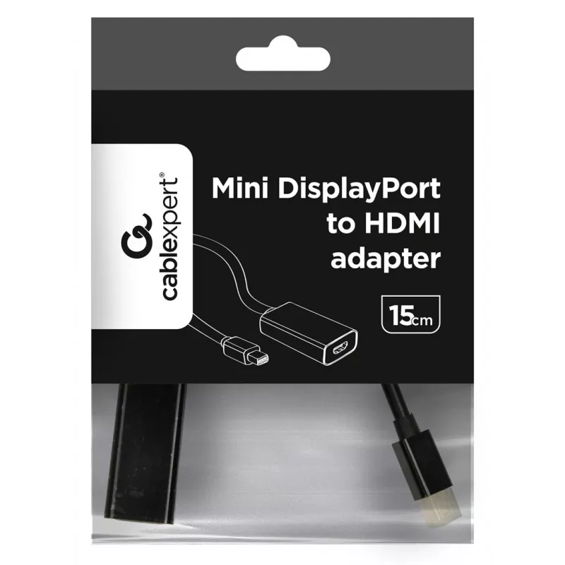 Gembird A-MDPM-HDMIF-02 video kabeļa adapteris Mini DisplayPort HDMI Type A (standarta) melns