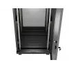 Rack cabinet LANBERG FF01-6624-23BL 24U freestanding 19 inch 600×600 mm IP20 Melns