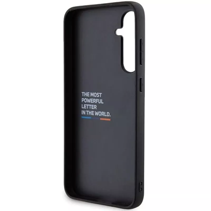 BMW | BMHCS23FE22NBCK | Aizmugures vāciņš | Samsung | Galaxy S23 FE | Ādas ogleklis | Melns