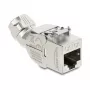 DELOCK Keystone modulis RJ45 ligzda uz LSA Cat.6A bez instrumentiem 45° leņķī ekranēts ar metāla fiksatoru