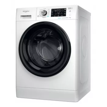 WHIRLPOOL veļas mašīna FFD 9489 BV EE, 9 kg, 1400 apgr./min, energoefektivitātes klase A, dziļums 63 cm, invertora motors, melnas durvis