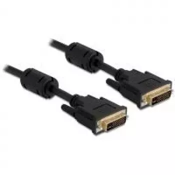 DVI kabelis DeLOCK 24+5 vīr. uz DVI 24+5 vīr. 3 m melns