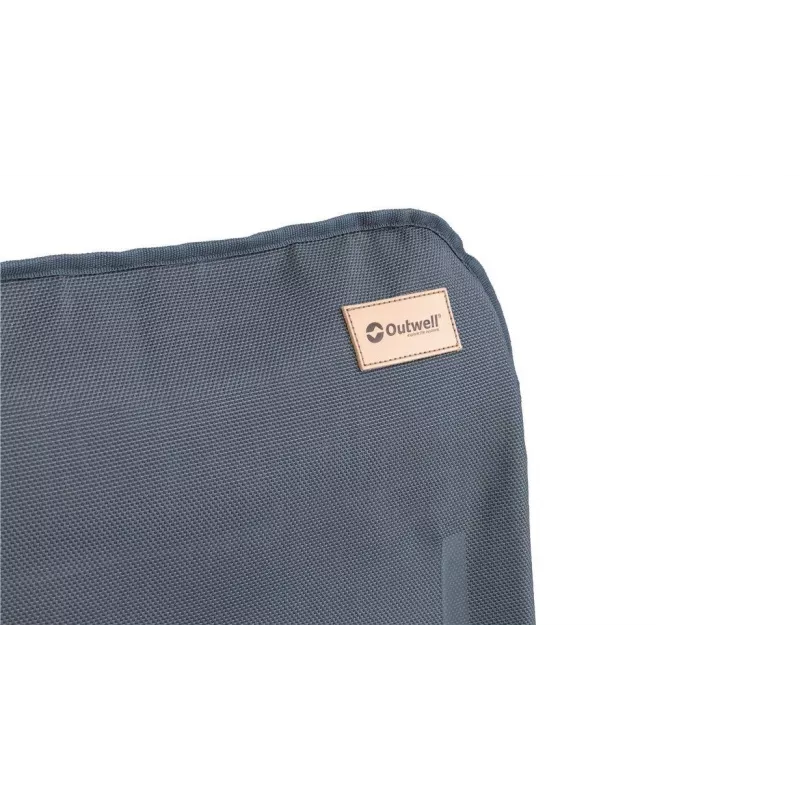 Kempinga krēsls Outwell Cromer — salokāms divkāju krēsls, maks. slodze 120 kg, svars 5,4 kg, zils