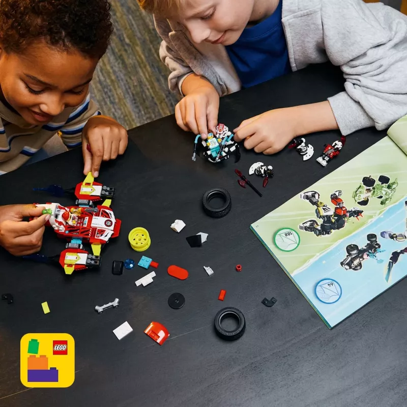 LEGO DREAMZZZ 71497 Kūpera tīģera mehs un Zero karstā stieņa mašīna