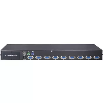 Inter-Tech KVM AS-9108DU montāža statnē melns tastatūras/video/peles (KVM) slēdzis (88887233)