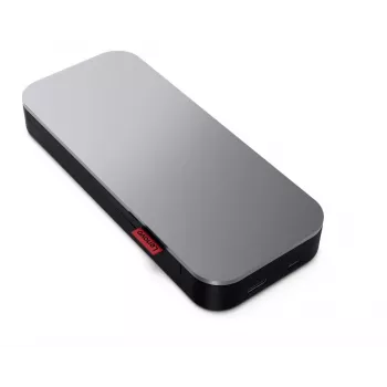 Lenovo Go USB-C klēpjdatora ārējais akumulators (20 000 mAh), litija jonu, melni pelēks, USB A un C tipa