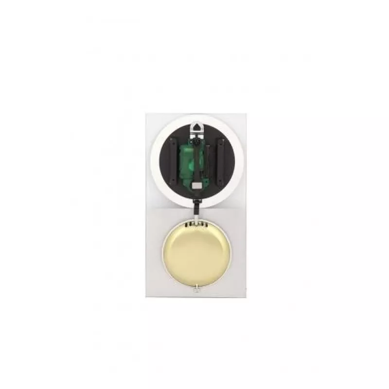 NeXtime klok 3028 OP pulkstenis, 16x30,2 cm, Sienas, Stikls, Sudraba
