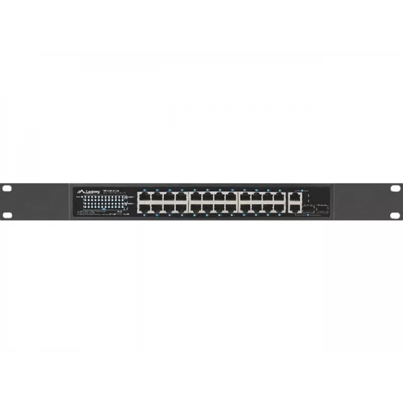 Lanberg RSFE-24P-2C-250 tīkla slēdzis, neuzraudzīts Gigabit Ethernet (10/