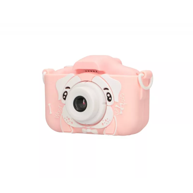 Bērnu digitālā kamera Extralink H28 SINGLE PINK — rozā/balta, vecumam no 3 gadiem