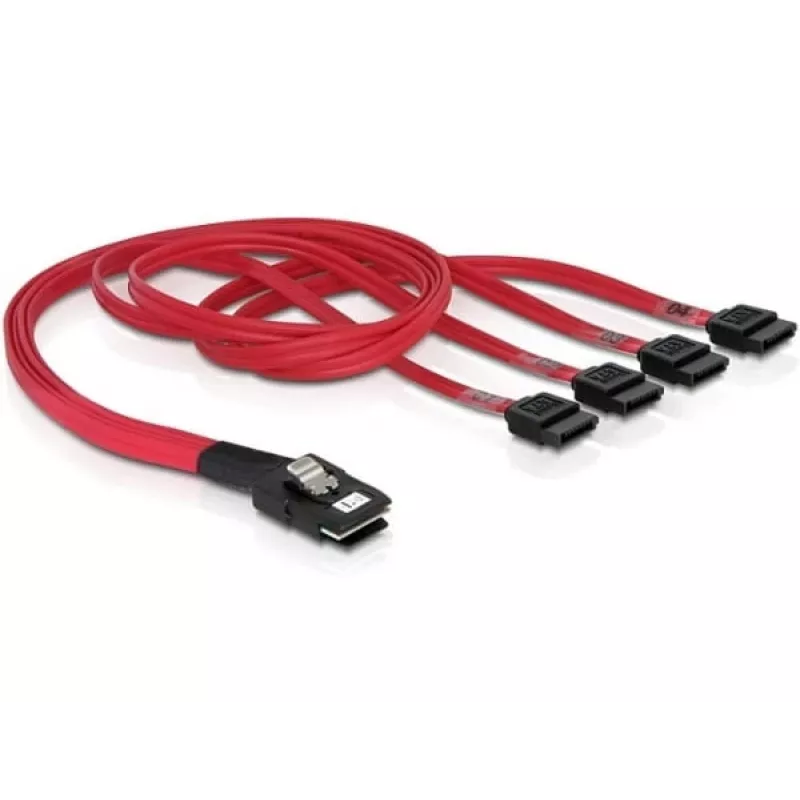Delock - SATA-/SAS kabelis - 4 joslu - SATA (W) uz 36 PIN 4iMini MultiLane (M) - 50 cm (83057)