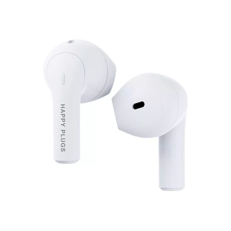 Austiņu komplekts happy plugs JOY TWS ievietojamās Bluetooth zvaniem, mūzikai, sportam — balts, 20–20000 Hz