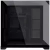 Lian Li O11 Vision Compact PC korpusa komplekts + 3x UNI FAN SL-INF 120 Reverse Blade ventilaators - melns