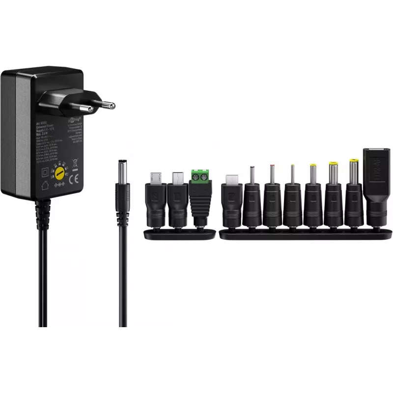 Goobay 65592 Barošanas adapteris melns