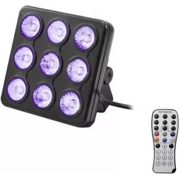 LED efektu gaisma EUROLITE Modelis 42110199 ar 9 gaismas diodēm, DMX vadība