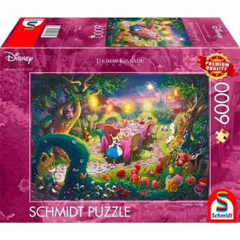 Schmidt Spiele Thomas Kinkade Disney Dreams Collection Alise Brīnumzemē Mad Hatter's Tea Party puzle, 6000 detaļu