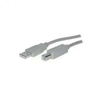 USB kabelis S/CONN 5 m USB 2.0 A - USB 2.0 B pelēks
