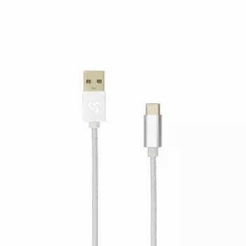 Sbox USB-TYPEC-15W USB->Type C M/M 1,5m Kokosriekstu balts
