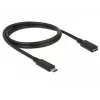 USB kabelis DeLOCK 85533 USB 3.2 Gen 1 1m USB C melns